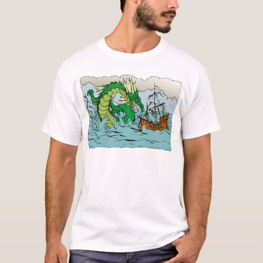 Drache-Entwurf 37 T-Shirt (Vorderseite)
