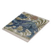 "Drache" Entwurf für eine Fliese (w/c auf Papier) (Seite)