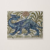 "Drache" Entwurf für eine Fliese (w/c auf Papier) Puzzle (Horizontal)