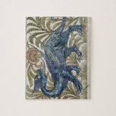 "Drache" Entwurf für eine Fliese (w/c auf Papier) Puzzle (Vertikal)