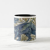 "Drache" Entwurf für eine Fliese (w/c auf Papier) Zweifarbige Tasse (Mittel)