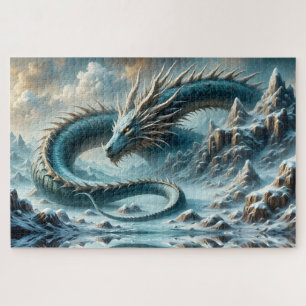 Drache erwacht in einer eisigen Welt Puzzle