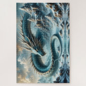 Drache erwacht in einer eisigen Welt Puzzle (Vertikal)