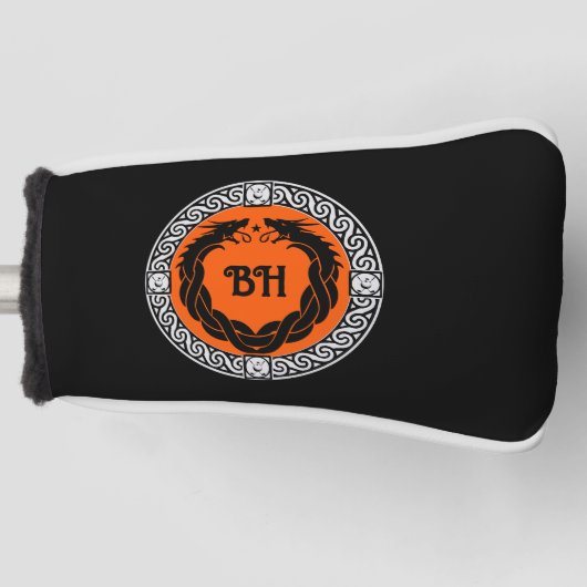 Drache Fabelwesen Golf Headcover (Vorderseite)