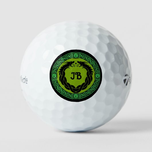 Drache Fabelwesen Golfball (Vorderseite)