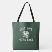 Drache Fantasy Buchliebhaber-Monogramm Tasche (Vorderseite)