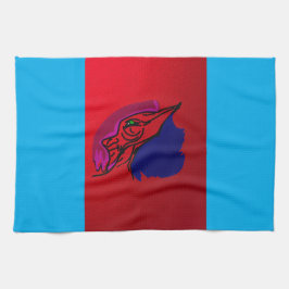 Drache Fashionista Küchenhandtuch Geschirrtuch