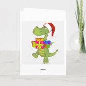 Drache Feiertagskarte (Rückseite)