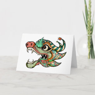 Drache Feiertagskarte