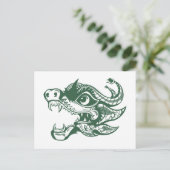 Drache Feiertagspostkarte (Stehend Vorderseite)