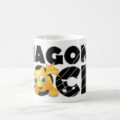 Drache-Felsen-Tasse (schwarzer Text) Kaffeetasse (Mittel)