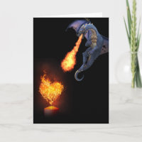 Drache Feuer Atem Herz Liebe