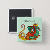 Drache-Feuer Button (Vorne & Hinten)