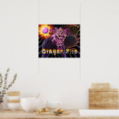Drache Feuer - Fantasy Kunst Poster (Küche)