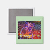 Drache Feuer Magnet (Vorderseite/Rückseite)