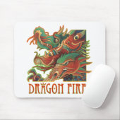 Drache-Feuer Mousepad (Mit Mouse)