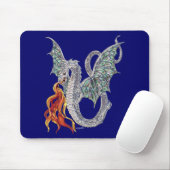 Drache-Feuer Mousepad (Mit Mouse)