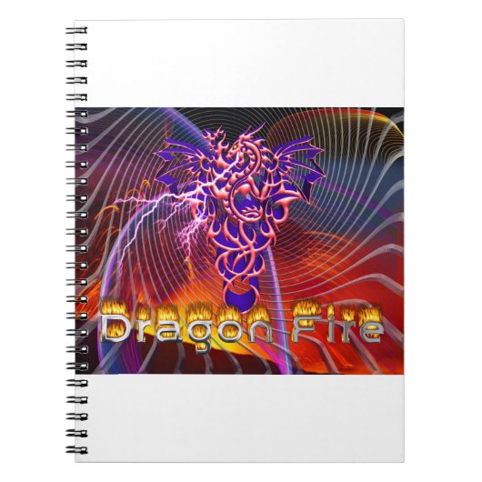 Drache Feuer Notizblock (Vorderseite)