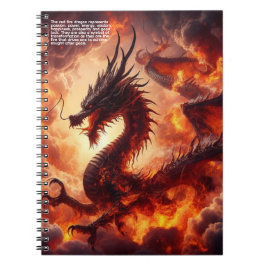 Drache Feuer Notizblock