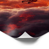Drache Feuer Poster (Ecke)