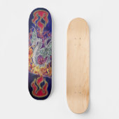 Drache-Feuer-Skateboard Skateboard (Vorderseite)
