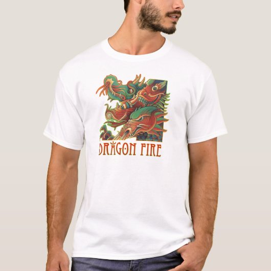 Drache-Feuer T-Shirt (Vorderseite)