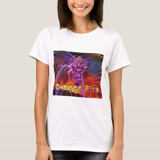 Drache Feuer T-Shirt (Vorderseite)