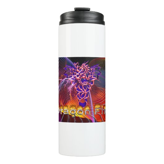Drache Feuer Thermosbecher (Vorderseite)