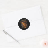 Drache feuers Quest Runder Aufkleber (Umschlag)