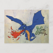 Drache Feuerspezier Postkarte (Vorderseite)
