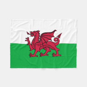 Drache-Flagge Wales Waliser Fleecedecke
