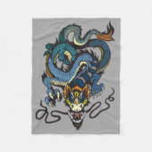 Drache Fleecedecke (Vorderseite)