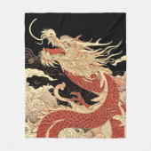 Drache Fleecedecke (Vorderseite)