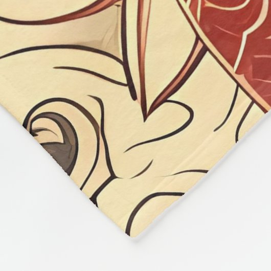 Drache Fleecedecke (Ecke)