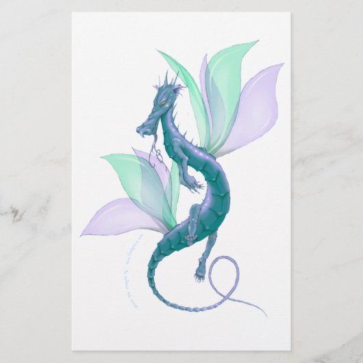 Drache-Fliege Briefpapier (Vorderseite)