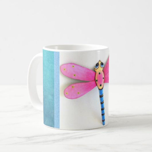 Drache-Fliege Kaffeetasse (Vorderseite Links)