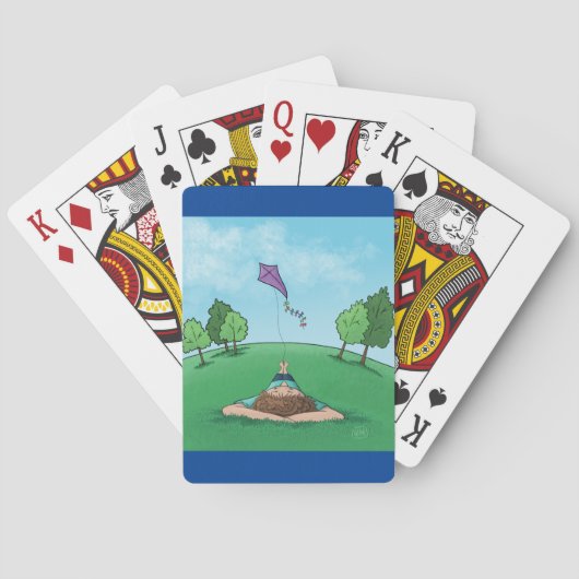 Drache Fliegen Design Spielkarten (Rückseite)