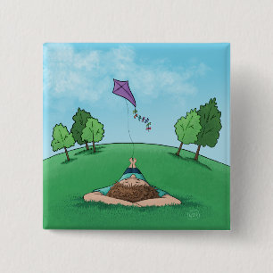 Drache-Fliegen-Knopf Button