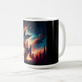Drache fliegt über das Königreich Kaffeetasse (VorderseiteRechts)