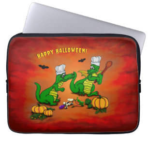 Drache - Frohes Halloween ! Heute werde ich kochen Laptopschutzhülle