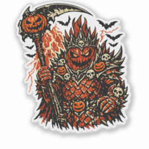 Drache Frucht Dämonenkönig Halloween — Dunkles Ret Aufkleber