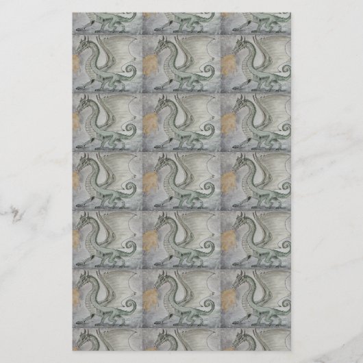 Drache für das Feueratmen Briefpapier (Vorderseite)