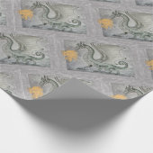 Drache für das Feueratmen Geschenkpapier (Ecke)