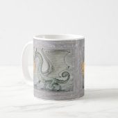 Drache für das Feueratmen Kaffeetasse (Vorderseite Links)