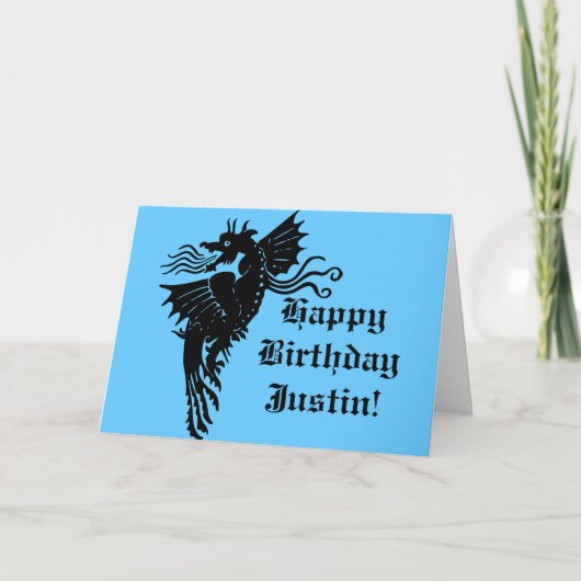 Drache für das Feueratmen Karte (Vorderseite)