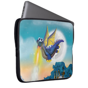 Drache für das Feueratmen Laptopschutzhülle
