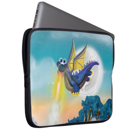 Drache für das Feueratmen Laptopschutzhülle (Vorne Rechts)