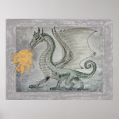 Drache für das Feueratmen Poster (Vorne)