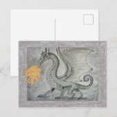 Drache für das Feueratmen Postkarte (Vorne/Hinten)