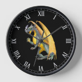 Drache für das Feueratmen Wanduhr (Vorderseite)
